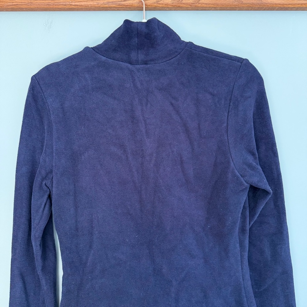 OGL MaxWarm Brami Smoky Navy Blue Long Sleeve Turtleneck - Picture 10 of 16